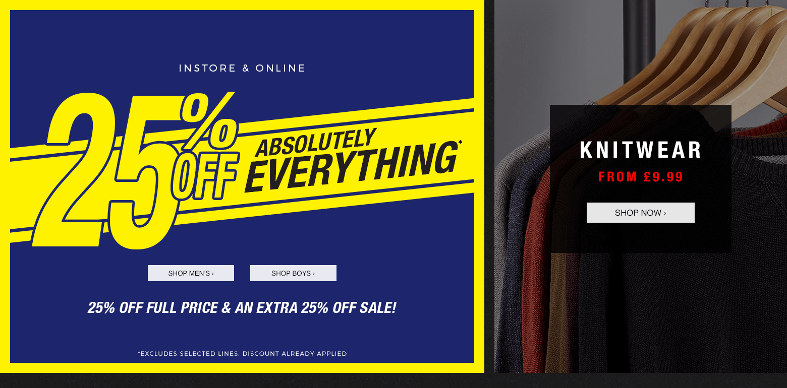 Officers Club: 25% off everything