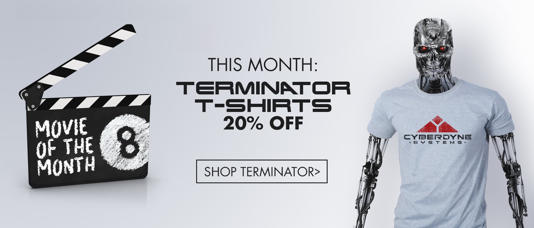 8Ball: 20% off terminator t-shirts