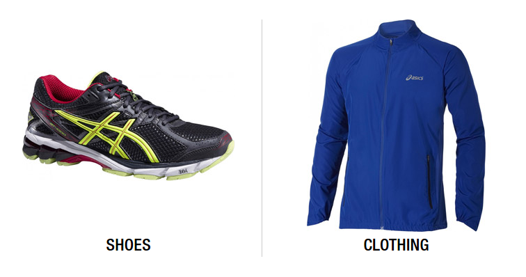Asics Clearance: extra 20% off  clothing when you buy any pair of shoes