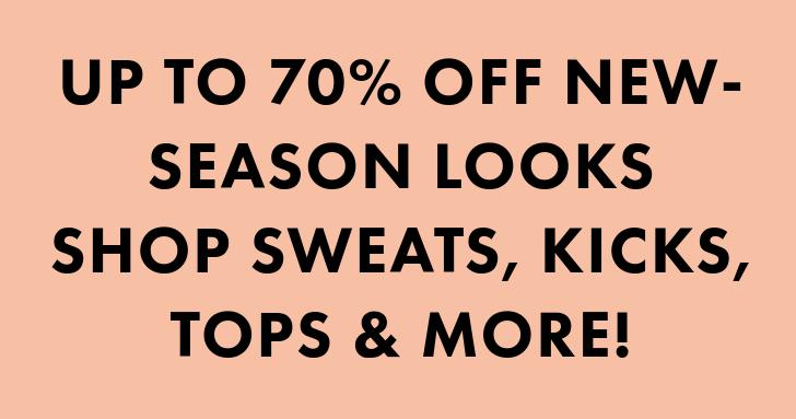 ASOS ASOS: Sale up to 70% off season looks, shop sweats, kicks, tops and more