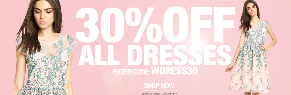 BananaShoes: 30% off all dresses