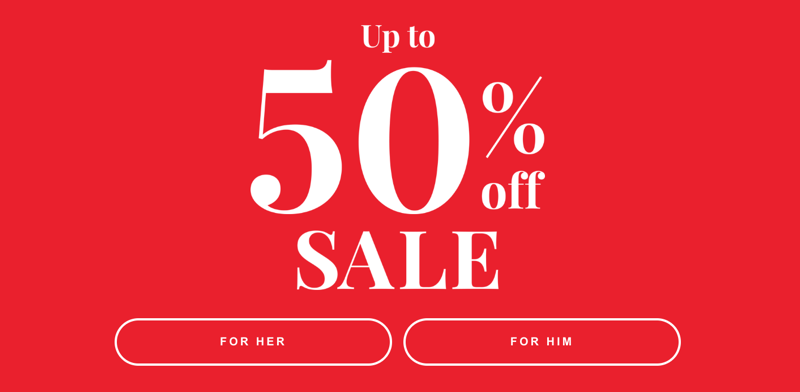 Beaverbrooks: Sale up to 50% off jewellery and watches