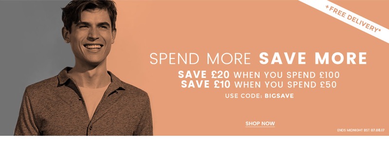Burton: spend more, save more on menswear