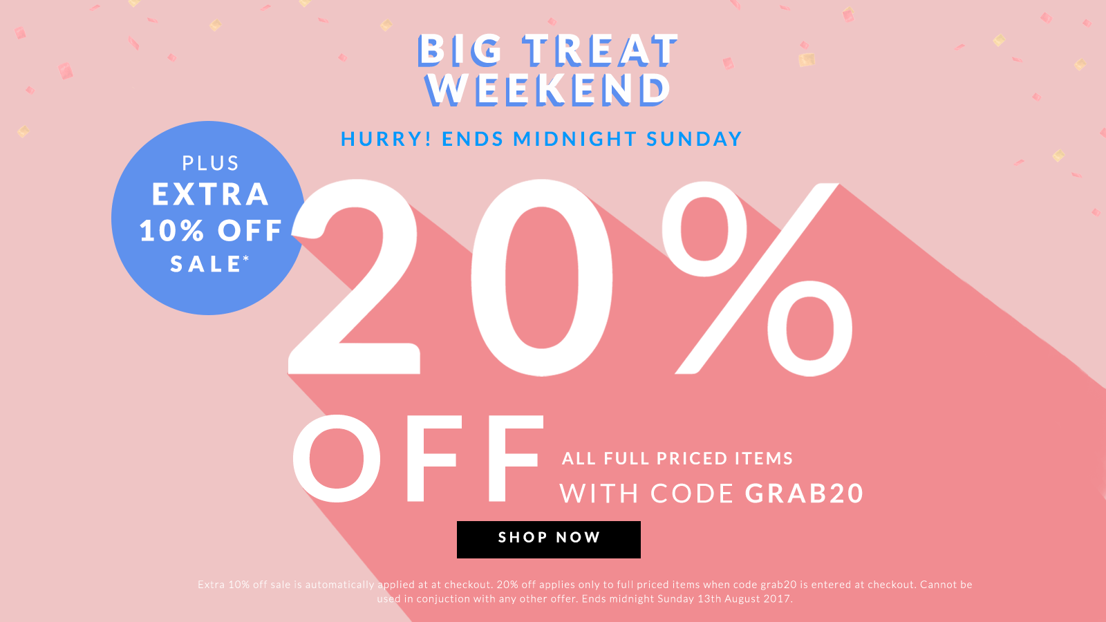 Chi Chi: 20% off all ful priced items plus extra 10% off sale