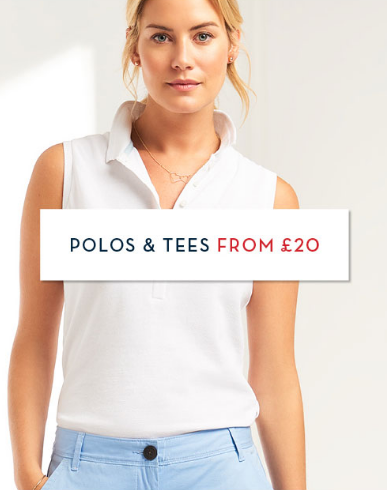 Crew Clothing: polos and tees from £20