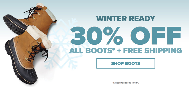 Crocs: 30% off all boots + free shipping