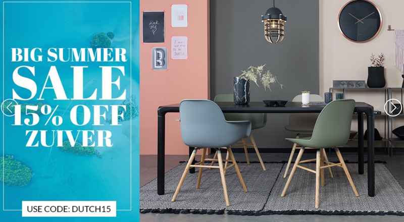 Cuckooland: Sale 15% off Zuiver furniture & lighting