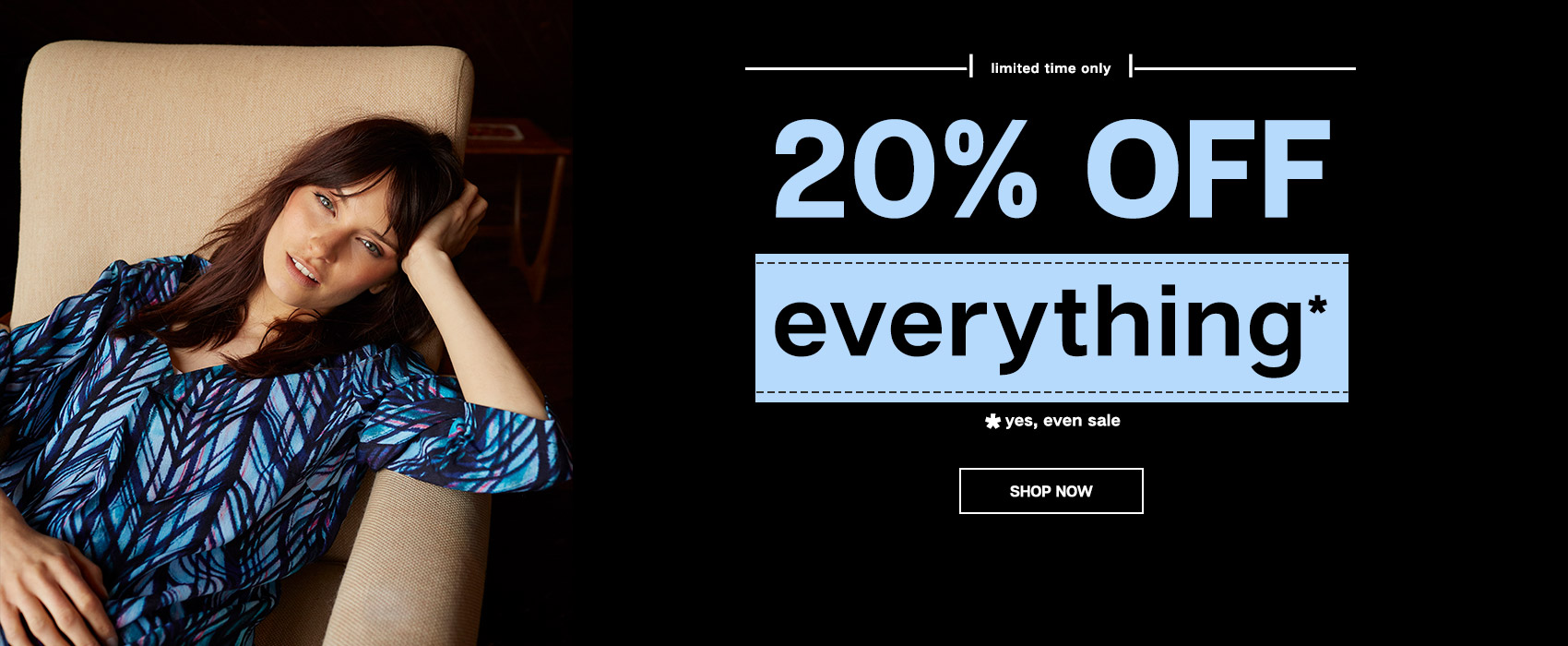 Dashfashion: 20% off clothing and accessories