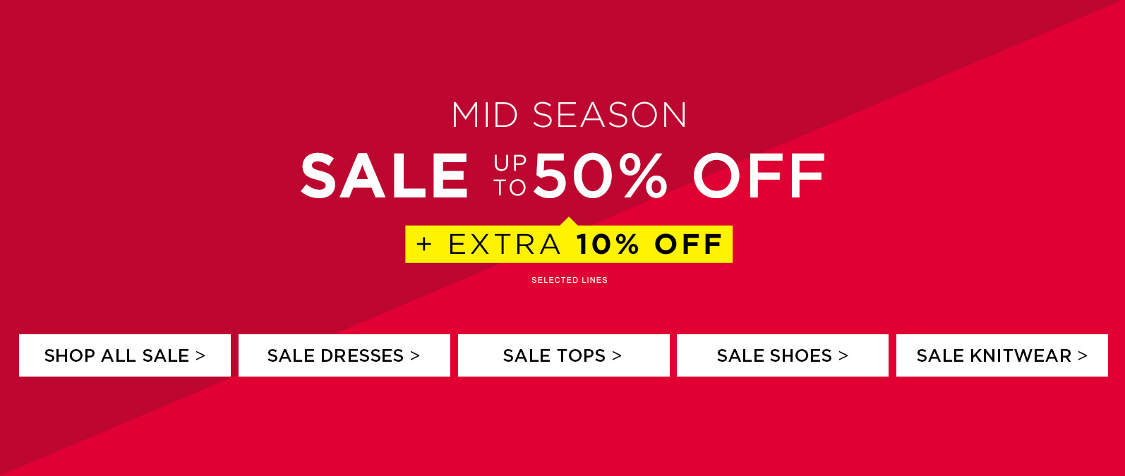 Dorothy Perkins: Mid Season Sale up to 50% off