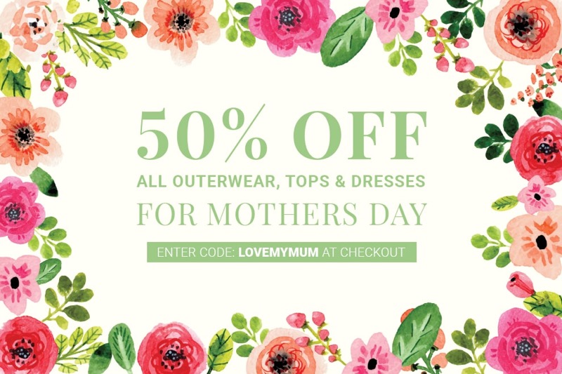 Elvi: 50% off all outerwear, tops & dresses