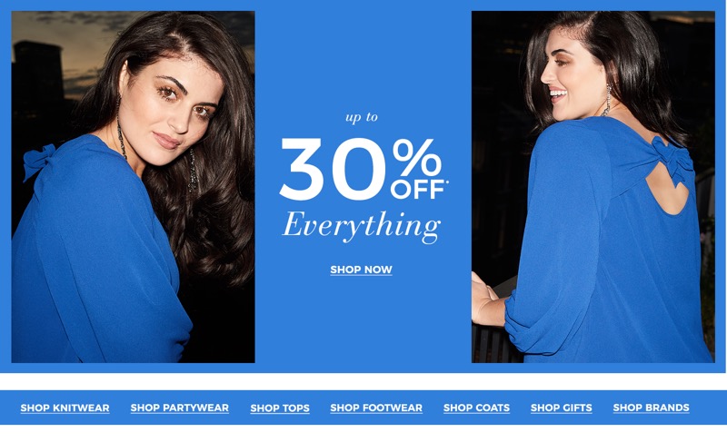 Evans Clothing Evans Clothing: up to 30% off plus size clothing