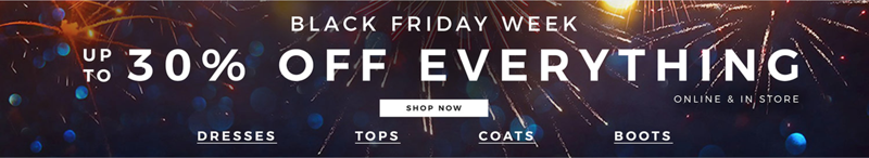 Evans Clothing Black Friday Week Evans Clothing: up to 30% off everything