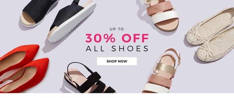 Evans Clothing: up to 30% off all shoes