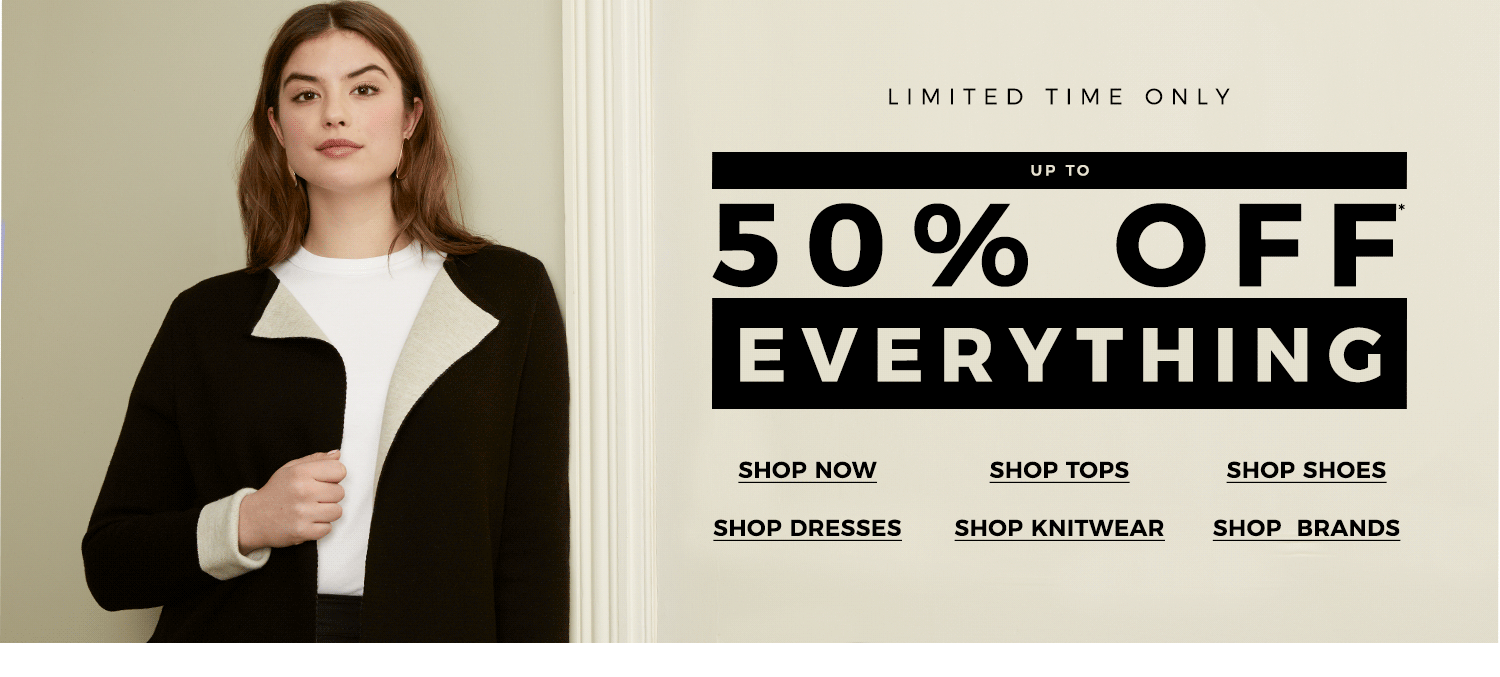 Evans Clothing: Sale up to 50% off clothing, shoes and lingerie