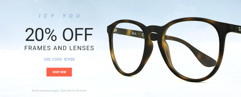 Eyewearbrands.com: 20% off frames and lenses