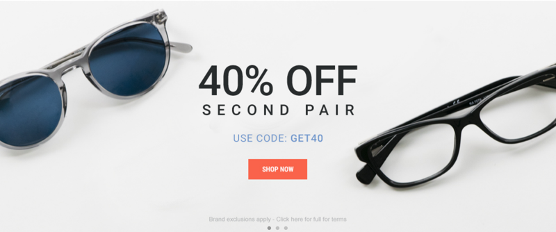 Eyewearbrands.com: 40% off second pair of sunglasses