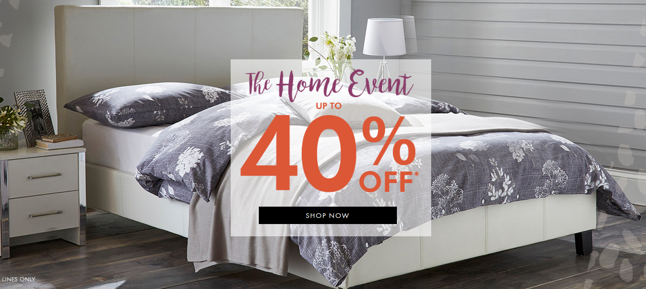 Fashion World Fashion World: up to 40% off bedding, furniture, kitchen products and more