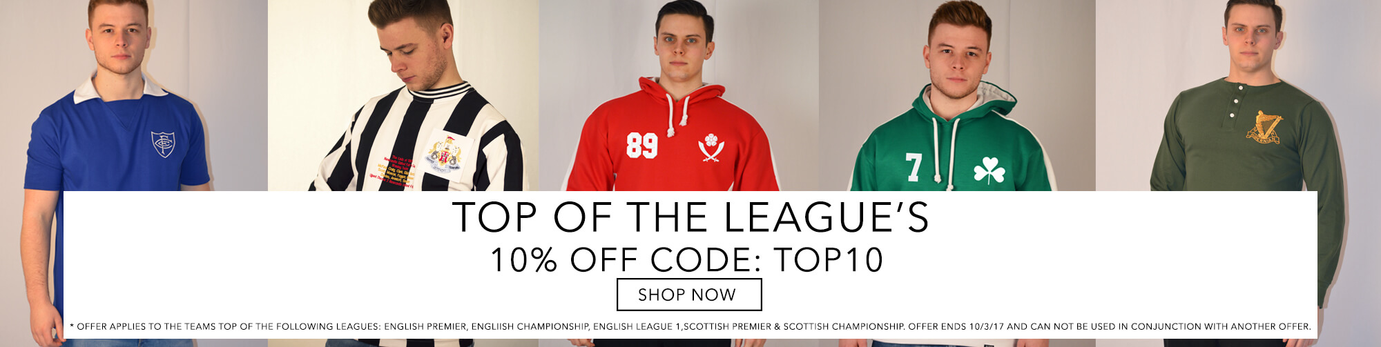 Toffs Retro: 10% off top of the league's stuff