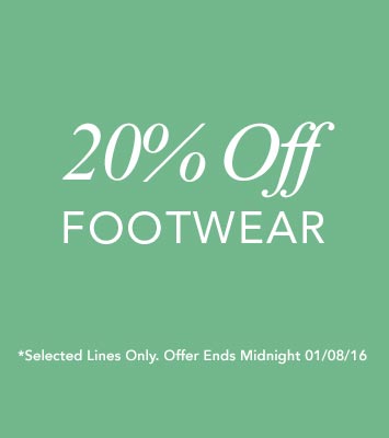 Fifty Plus: 20% off selected lines of footwear