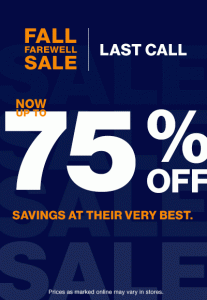 Gap: sale up to 75% off