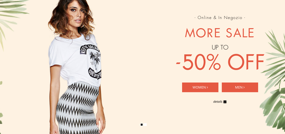 Guess: Sale up to 50% off women's and men's clothing