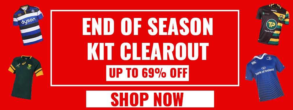 Huge Rugby: End of Season Sale up to 69% off rugby shirts