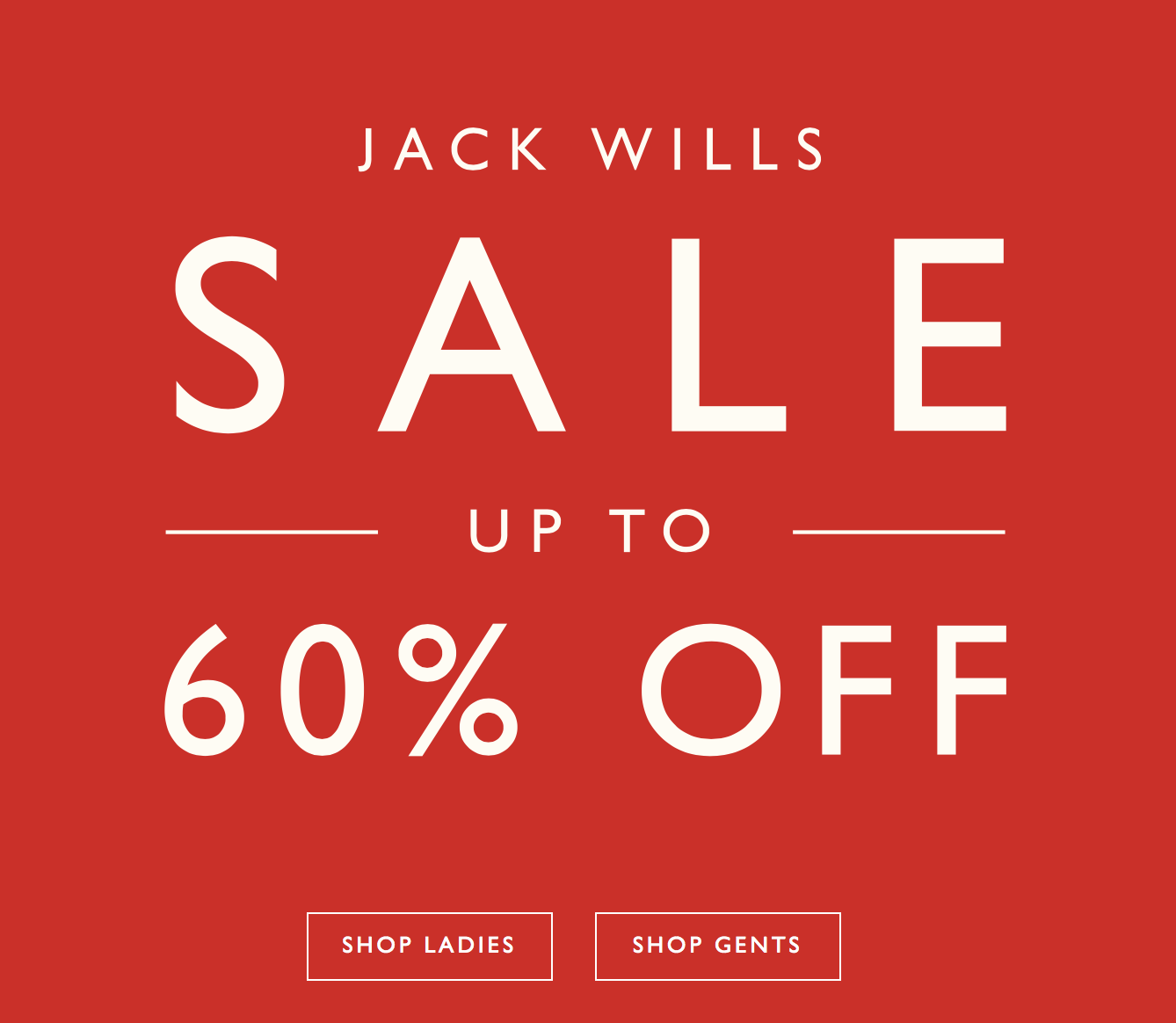 Jack Wills: sale up to 60% off