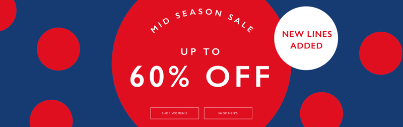 Jack Wills Jack Wills: Mid Season Sale up to 60% off women's and men's fashion