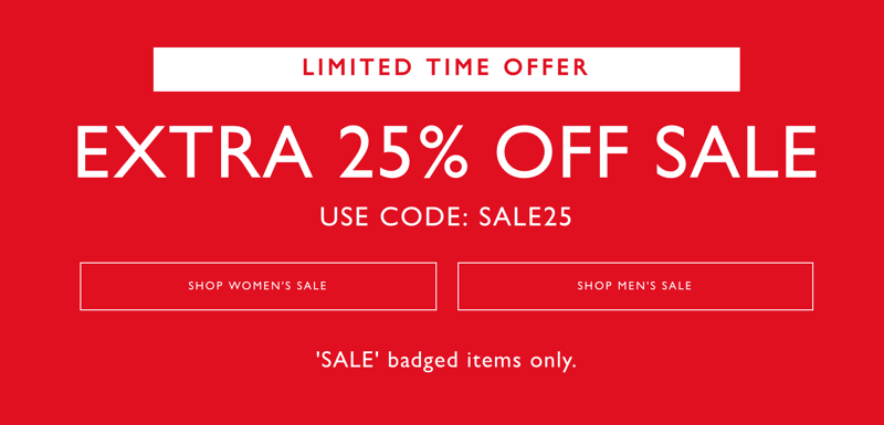 Jack Wills: extra 25% off sale