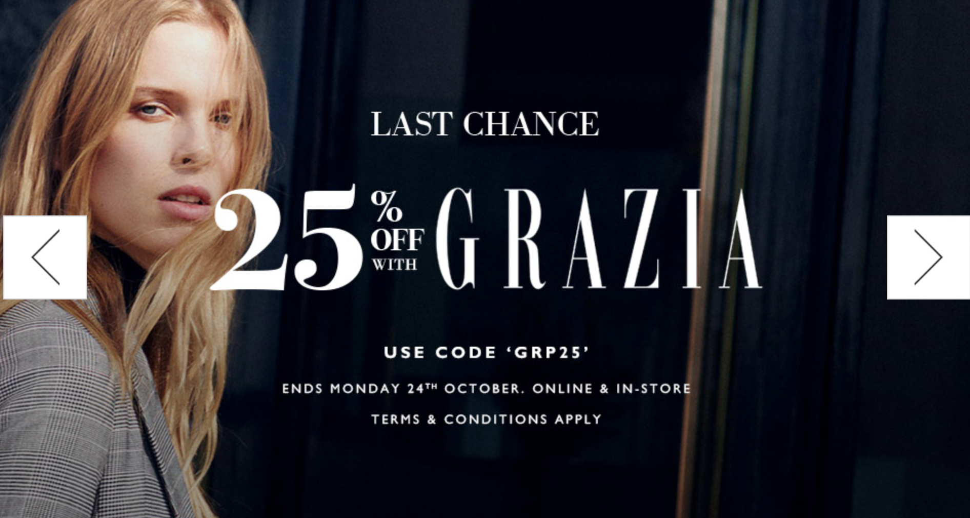 L.K.Bennett: 25% off clothing with Grazia