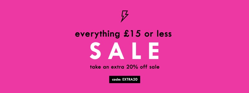Lasula: everything £15 or less off clothing, dresses, shoes and accessories