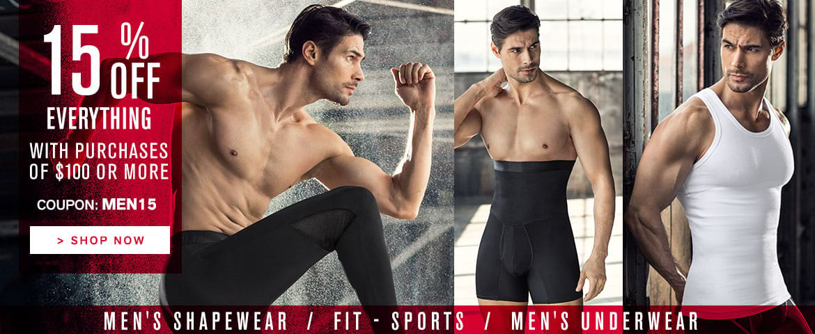 Leonisa: 15% off everything from mens shapewear, underwear and more