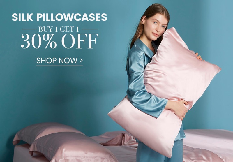 LilySilk: silk pillowcases buy 1 get 1 30% off