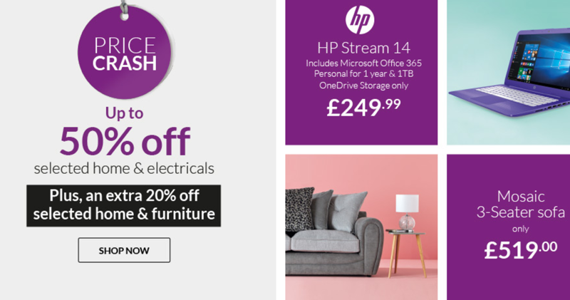 Littlewoods: Sale up to 50% off home & electricals