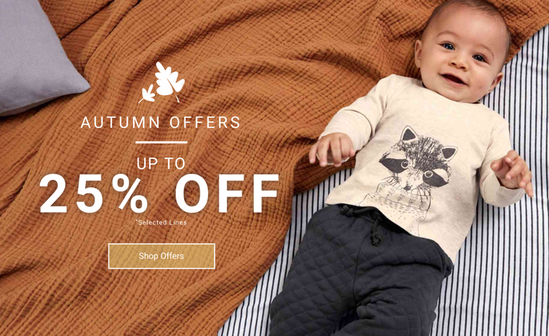 Mamas & Papas Mamas & Papas: up to 25% off children clothing and accessories