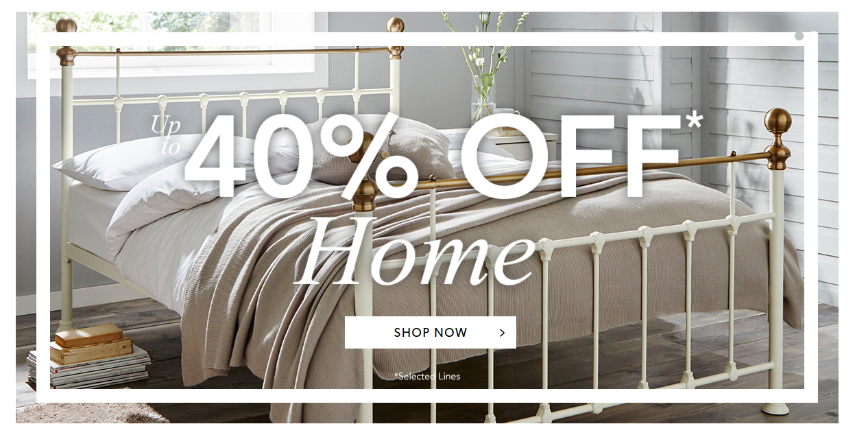 JD Williams: up to 40% off home and garden products