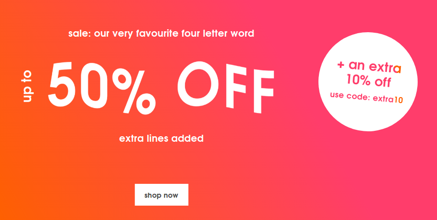 Missguided: an extra 10% off women's clothes from sale up to 50% off