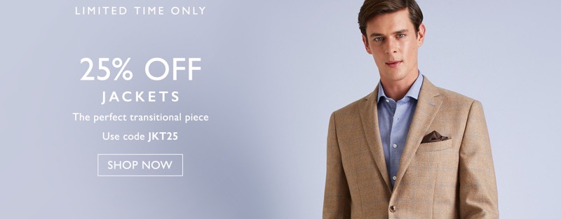 Moss Bros: 25% off jackets