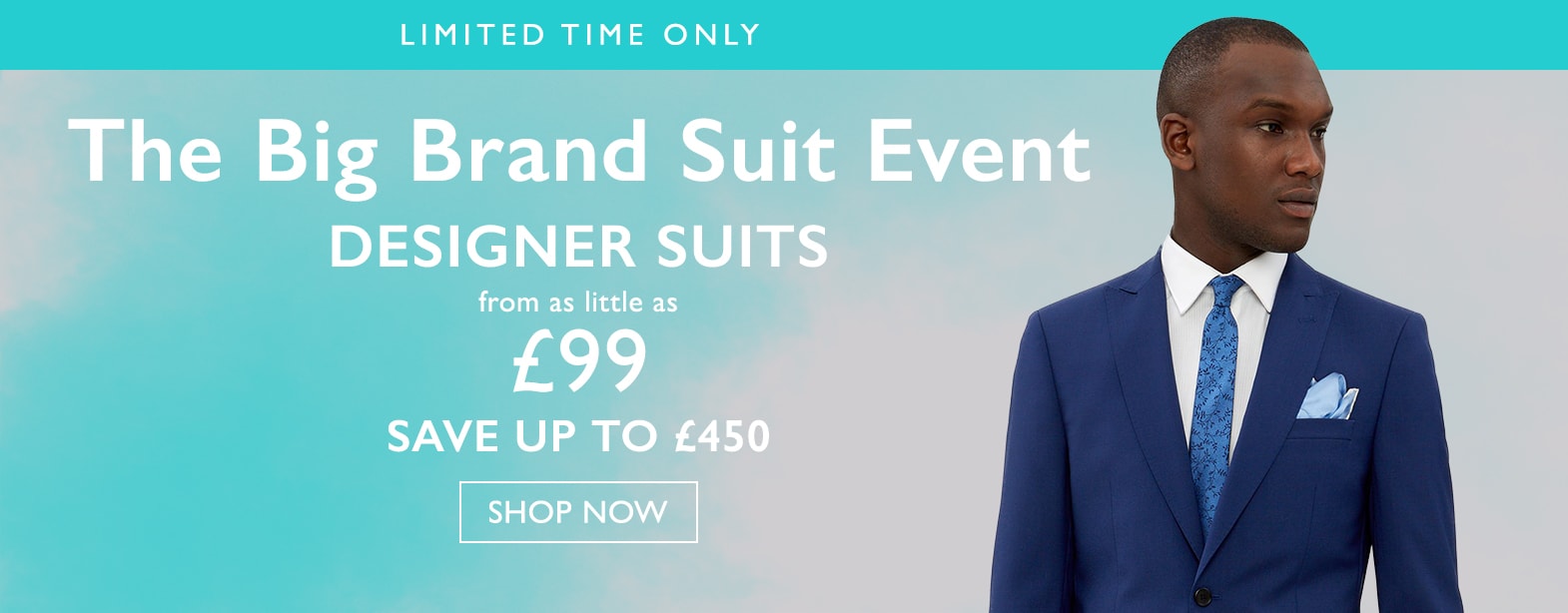 Moss Bros Moss Bros: Big Brand Suits from £99