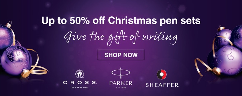 Pen Shop: up to 50% off Christmas pen sets