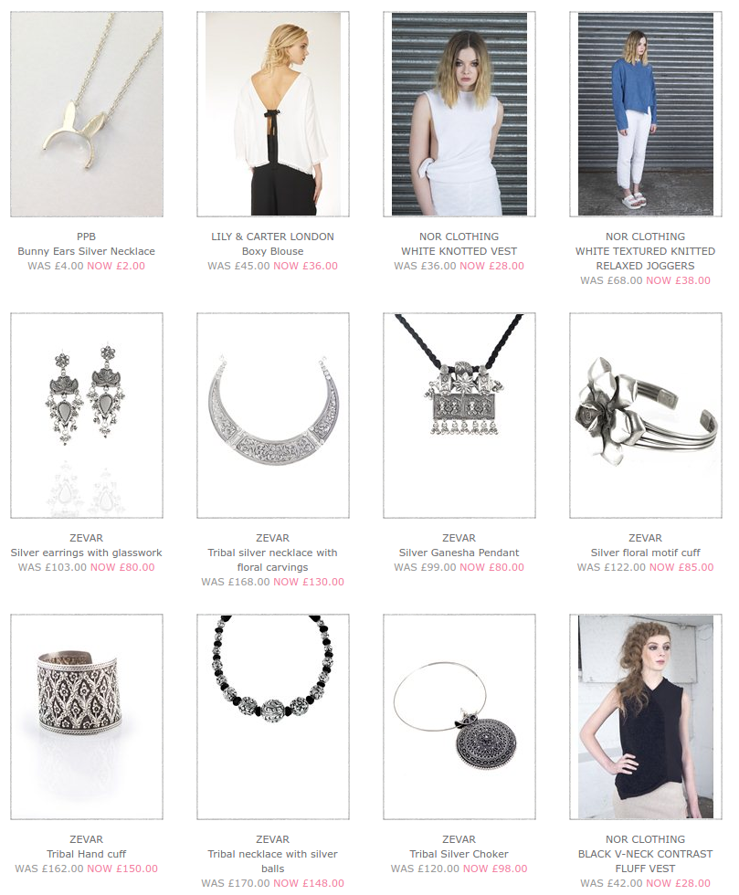 Pret a portobello: Sale up to 75% off dresses, bottoms, tops, jewellery, accessories and more