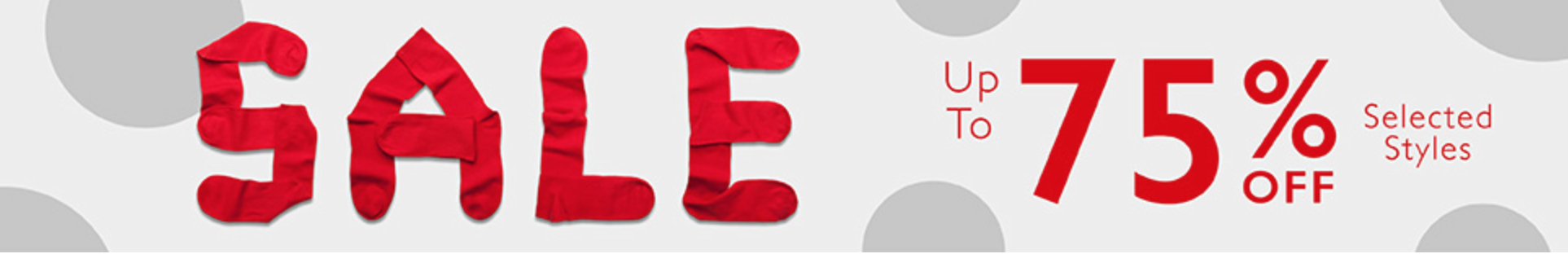 Sock Shop: Sale up to 75% off selected styles of socks