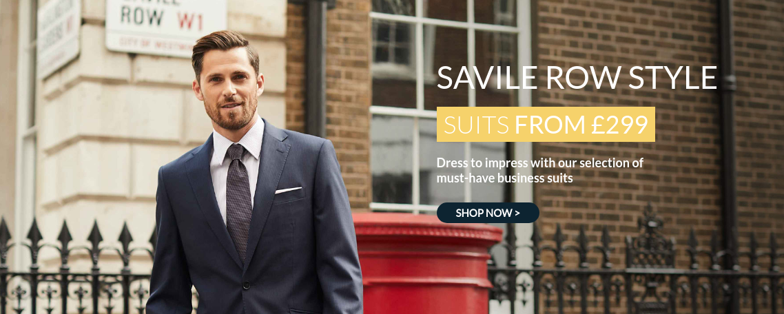 Savile Row Savile Row: Luxurious British wool suits from £299
