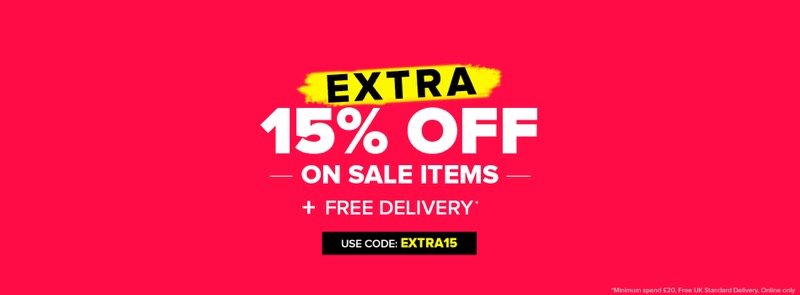 Select Fashion: extra 15% off on sale items