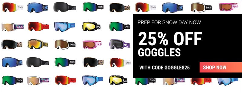 Sunglasses Shop: 25% off goggles