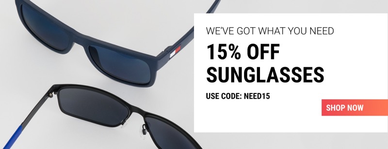 Sunglasses Shop: 15% off designer sunglasses