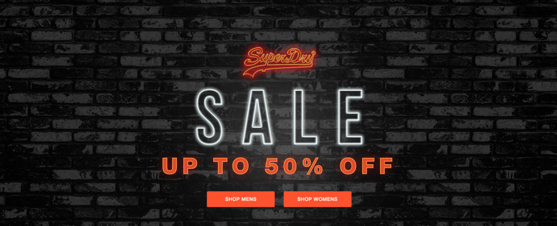 Superdry: Sale up to 50% off womens and mens clothing