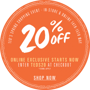 Ted Baker: promotion 20% off everything