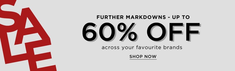 The Hut: Sale up to 60% off clothing, beauty and homeware