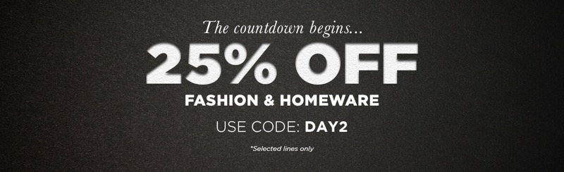 Black Friday The Hut: 25% off fashion & homeware